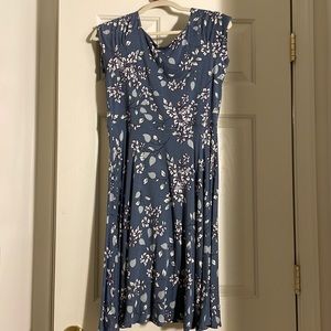 Blue flowery dress